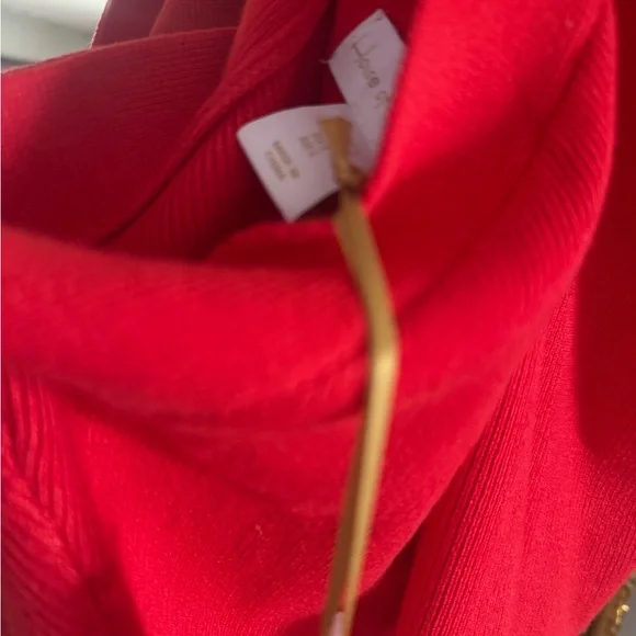 House of Harlow Red Halter Crop Top Going Out Vacation Statement Chic - Picture 5 of 6